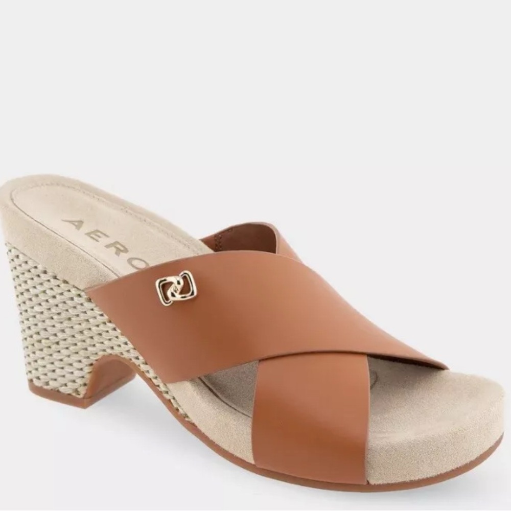 COPY - Aerosoles Women's Tan Wedge Sandals size 8. New in box